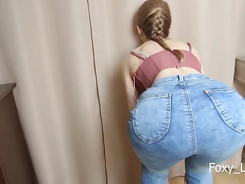 Honey Roomy Plumbed In Her Cock-squeezing Blue Denim after College