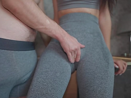 Can't Stop Touching Step Mommy After The Gym! Yoga Trousers Bang-out and Internal ejaculation 4k