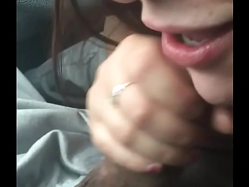 Milky damsel suck off Big black cock in gym parking lot