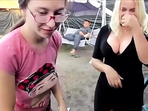 Orgasm of blond Teenage with meaty boobs