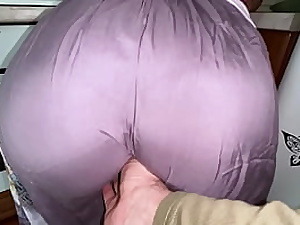 Son-in-law hoisted his step mother microskirt and witnessed a ample culo for ass fucking bang-out